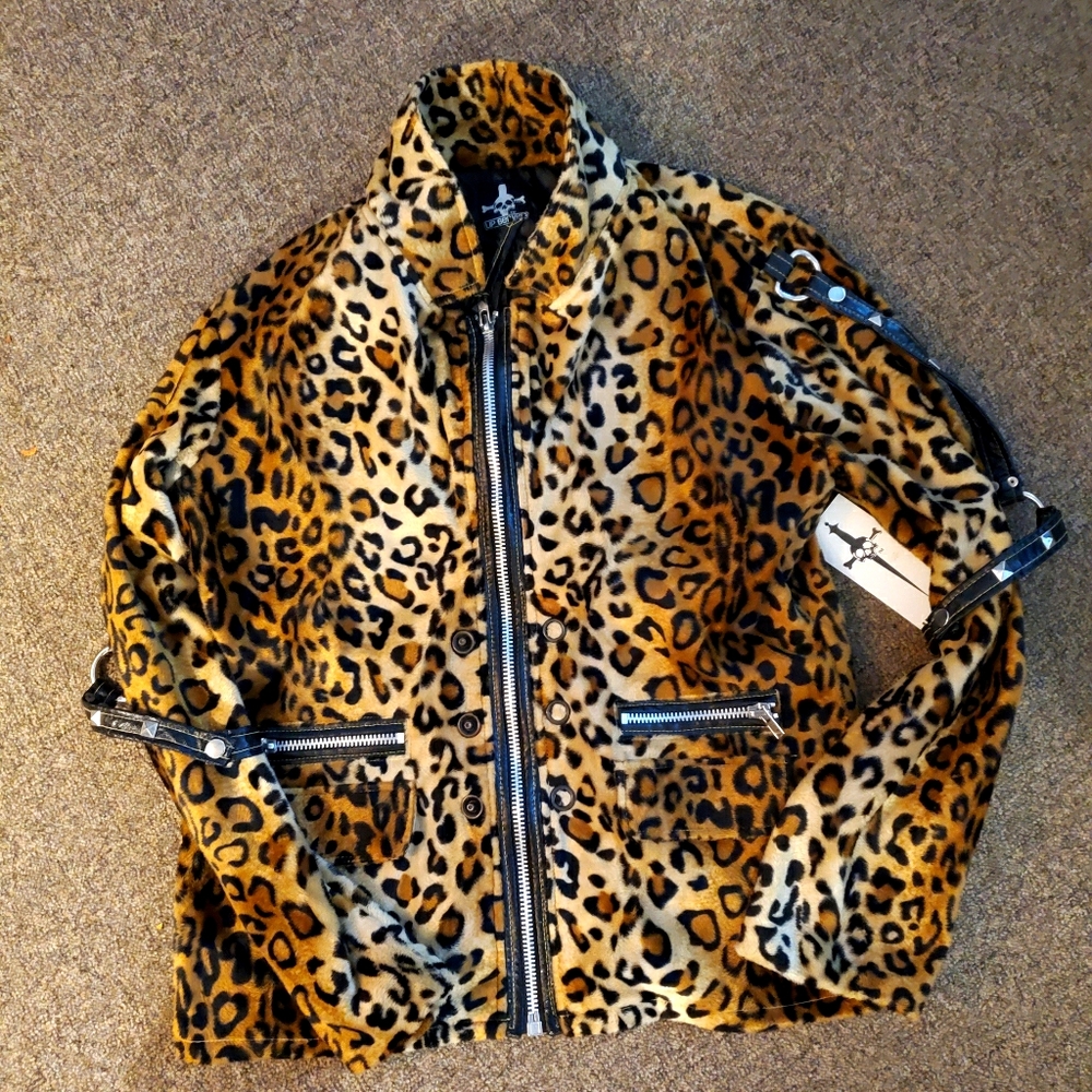 Lip Service Faux Fur Leopard Print Jacket